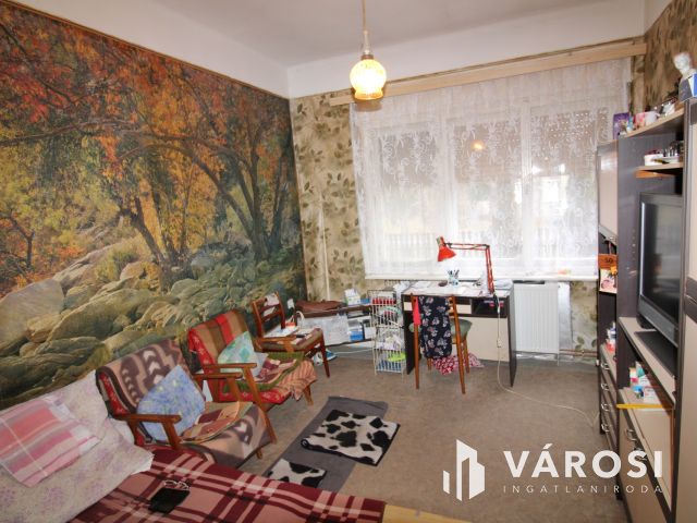 3 szobás ház, garázs és nagy telek.