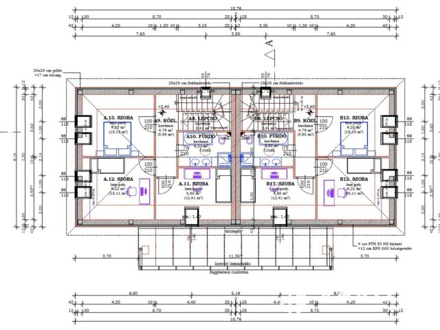 Épülő ikerház EBESEN
