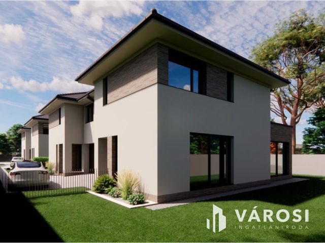 Debrecen kedvelt, csendes kertvárosi részén ELADÓ IKERHÁZ